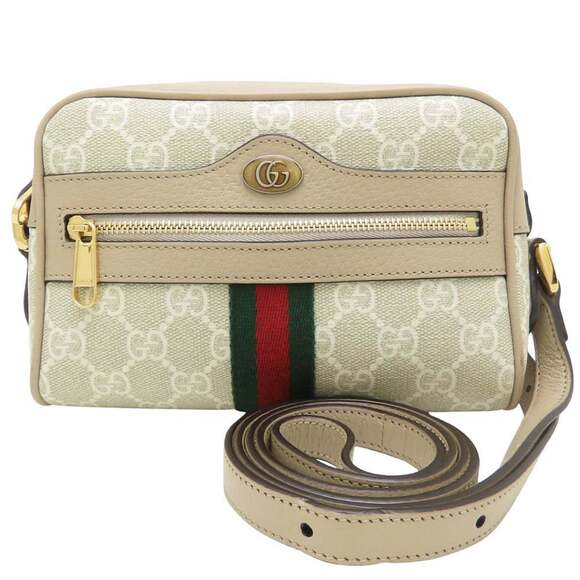 GUCCI Authentic Cream Leather Shoulder Bag - Picture 10 of 10